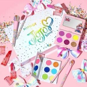 NEW Hipdot x Jojo Siwa PR Makeup Box Brushes, Pin, Eyeshadow Palettes & Lipstick